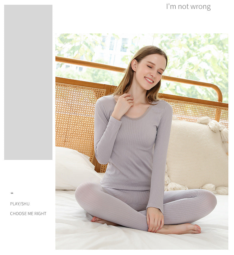 Women's Warm Thermal Underwear Set – Shape-Forming for Winter Warmth 12