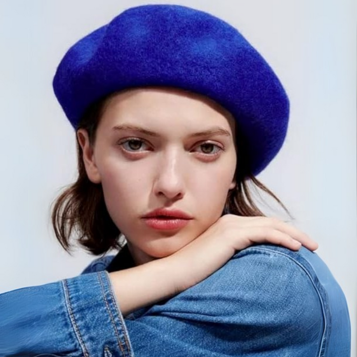 Women's Warm Wool Beret – Classic French Design Style 19