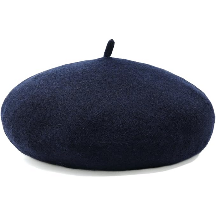 Women's Warm Wool Beret – Classic French Design Style 7
