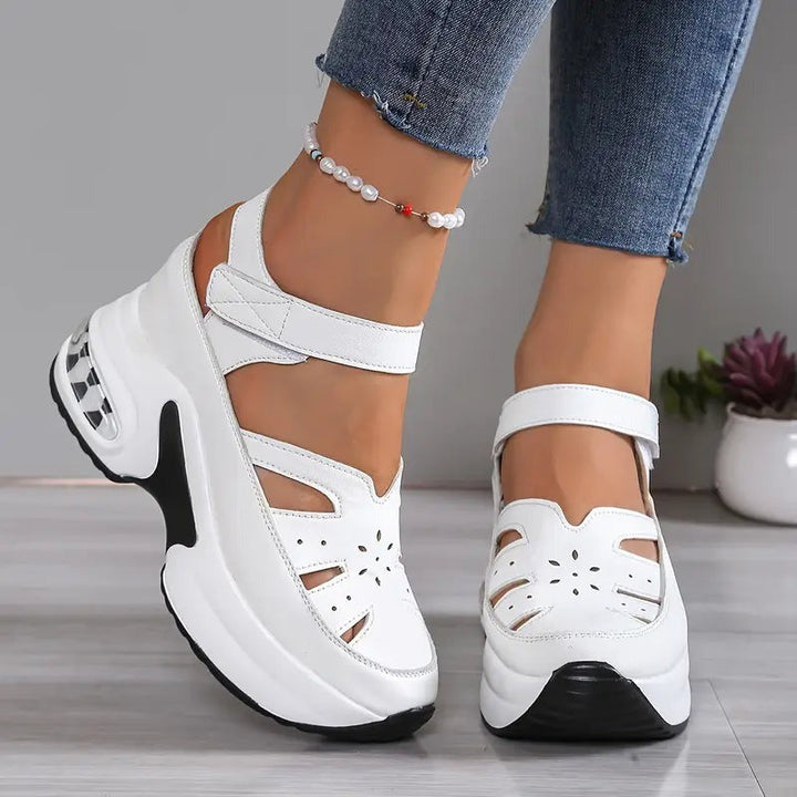 Womens_Wedge_Sandals_Comfort_Velcro_Straps_3
