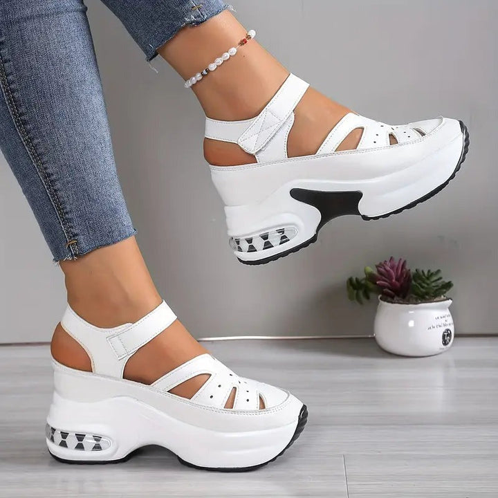 Womens_Wedge_Sandals_Comfort_Velcro_Straps_4