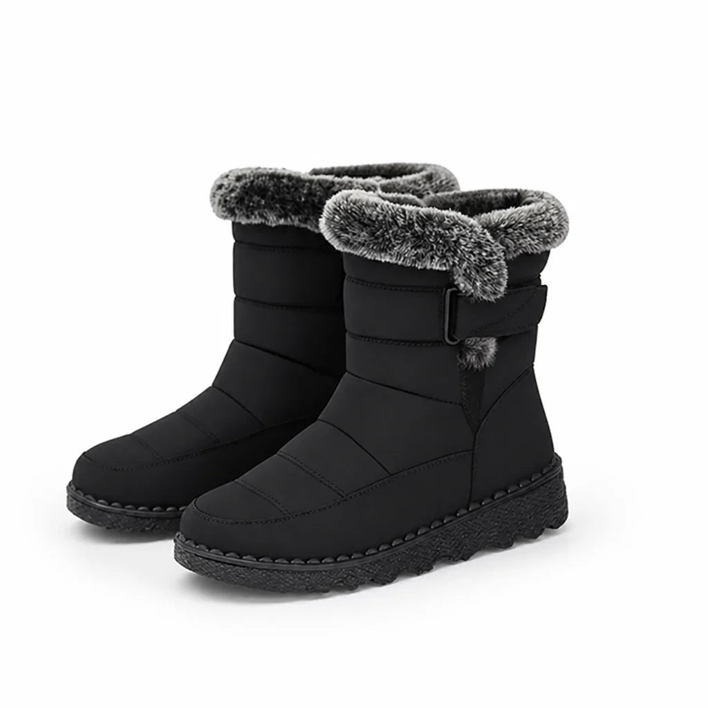 Women's Winter Boots – Lined with Hook and Loop Closure 16