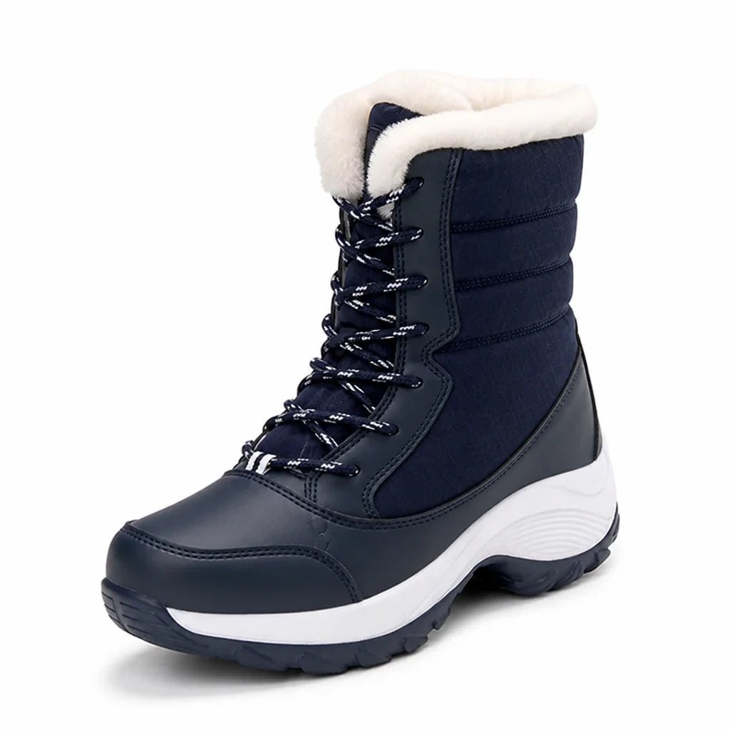 Women's Winter Boots – Slip-On Model Lined with Platform Sole 9