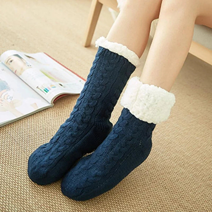 Women's Winter Socks – Lined with Anti-Slip Sole 10