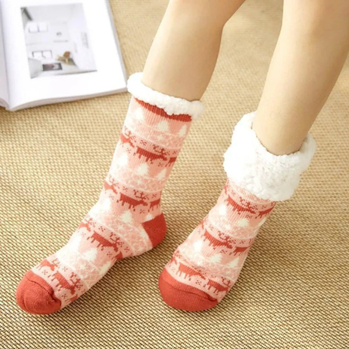 Women's Winter Socks – Lined with Anti-Slip Sole 5
