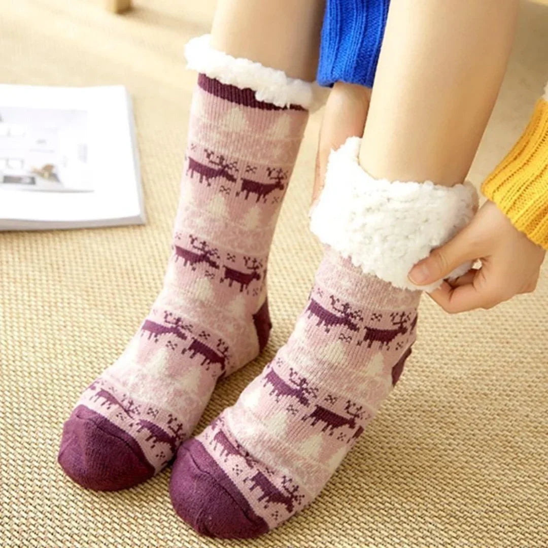 Women's Winter Socks – Lined with Anti-Slip Sole 6