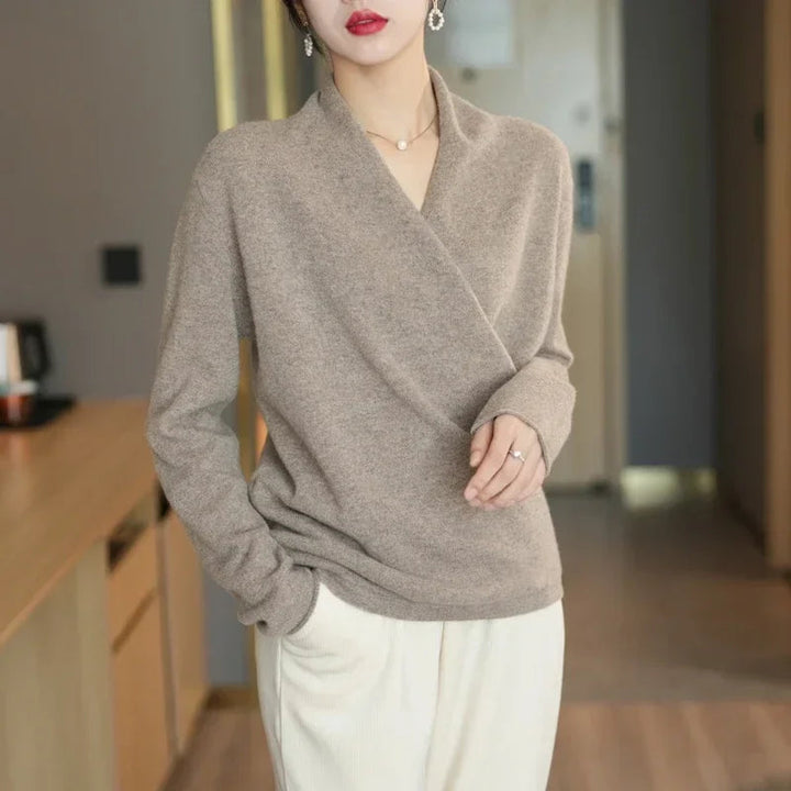 Womens_Wrap_Knit_Sweater_With_Crossover_Front_5