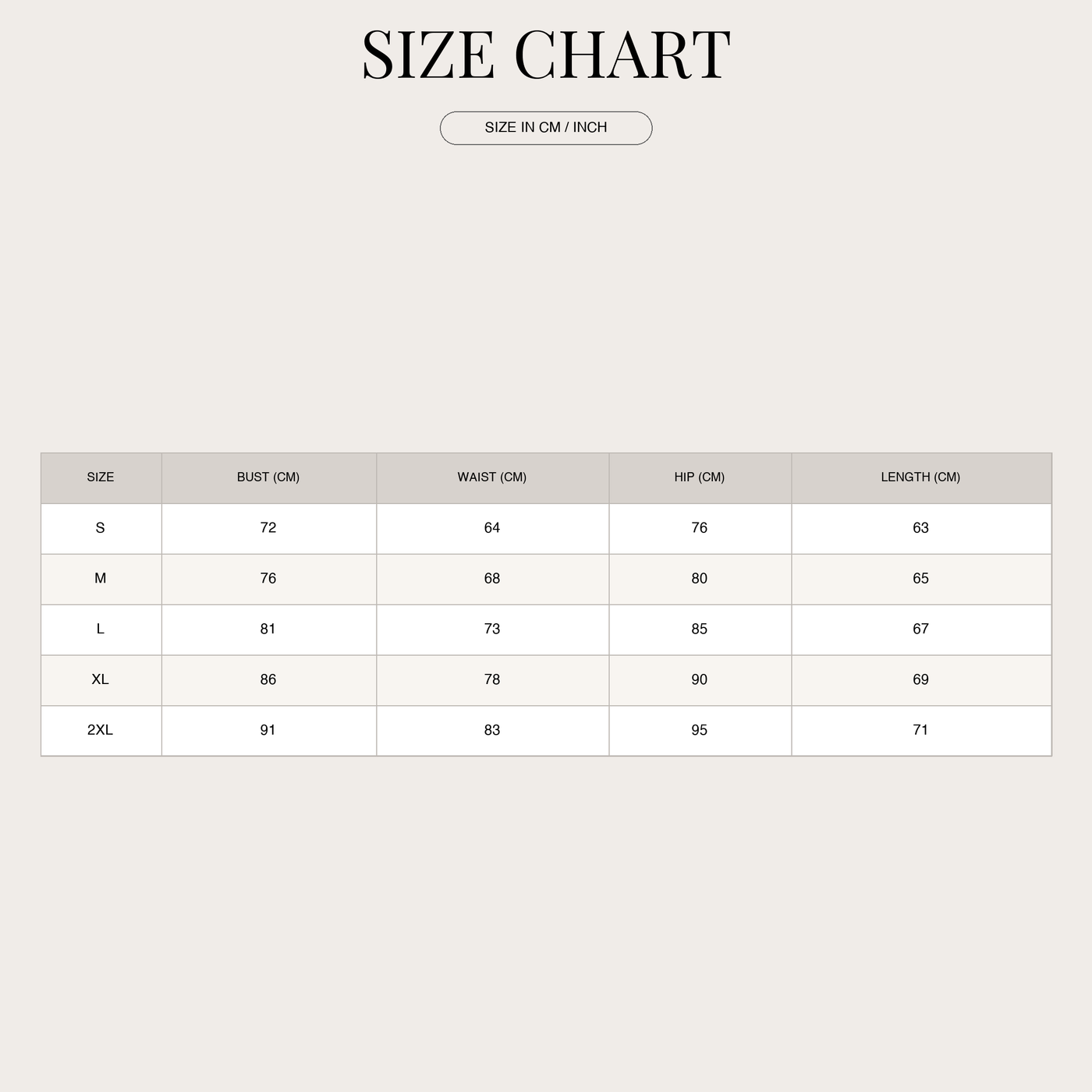 Women's Wrap Swimsuit – With Figure-Shaping Comfort size chart
