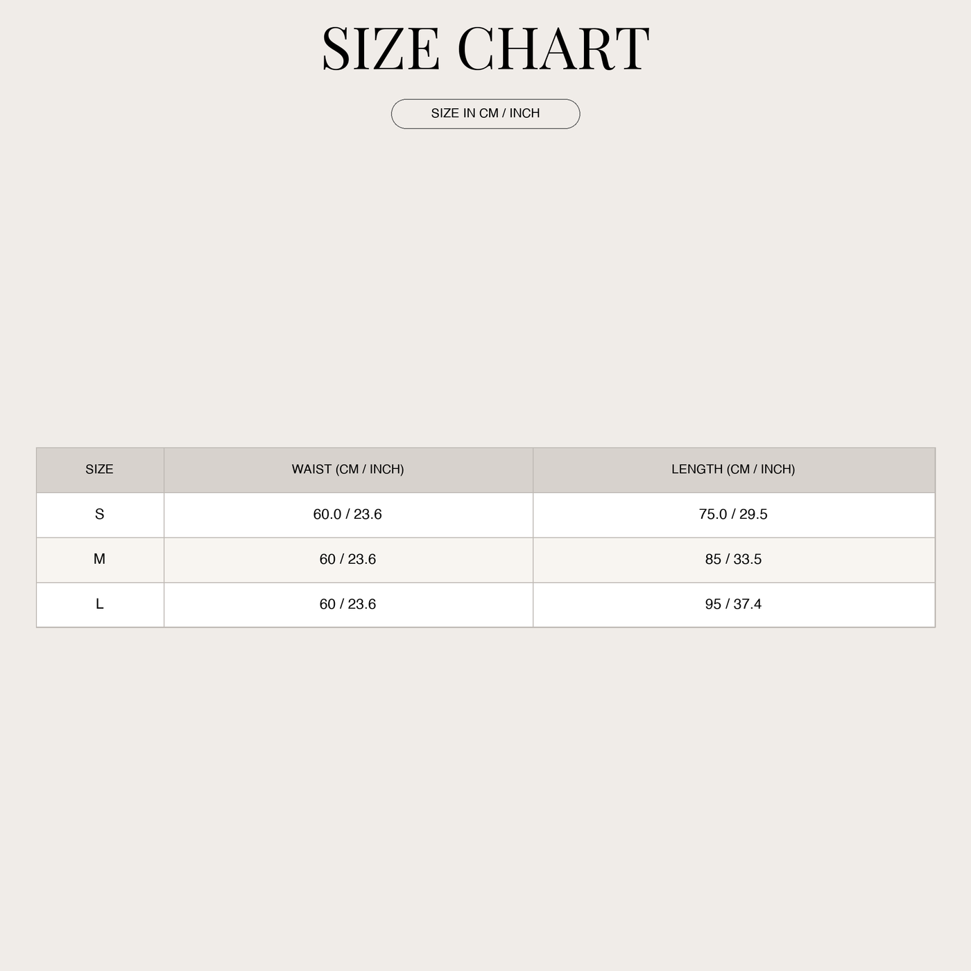Women's Linen Maxi Skirt – Chic Flowy Boho size chart