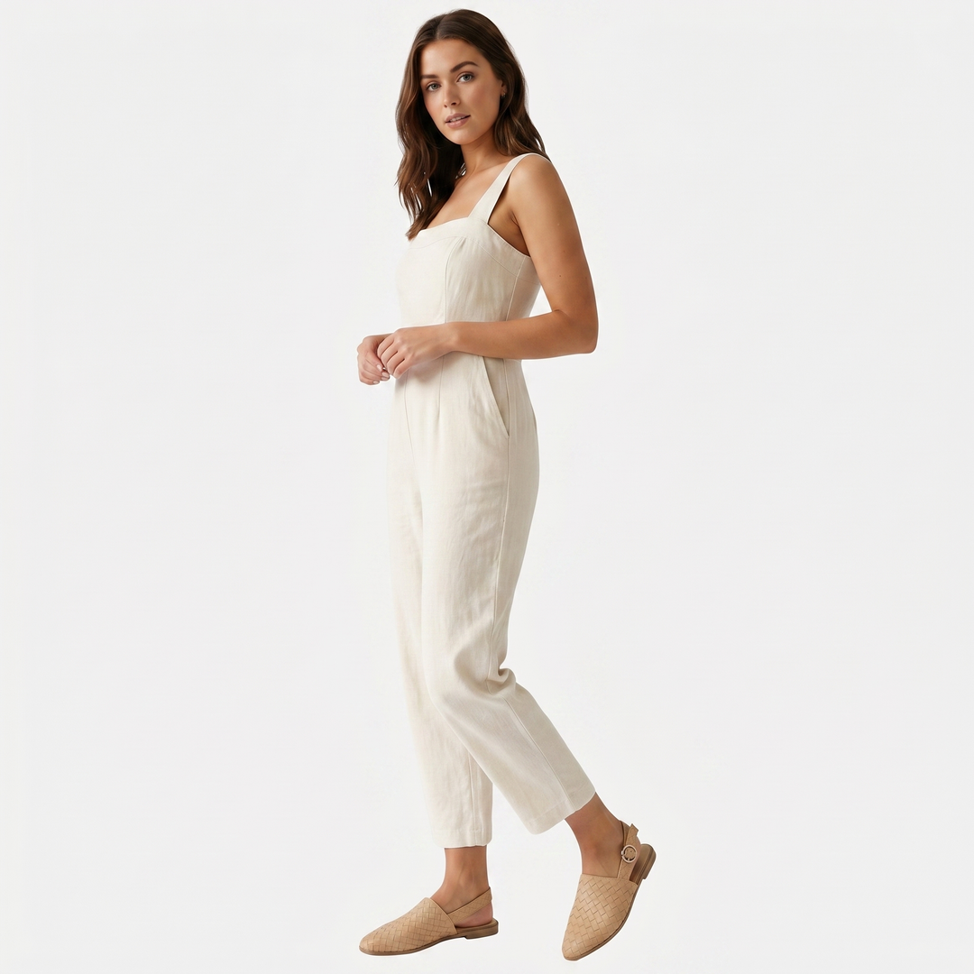 Woven Slingback Flats with Adjustable Strap for Women