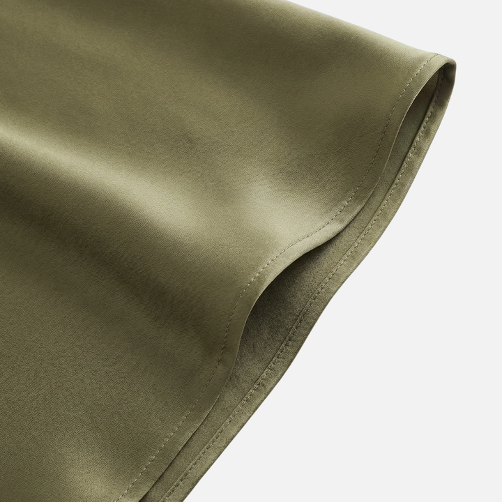 Flowing A-Line Skirt with Elastic Waistband for Women