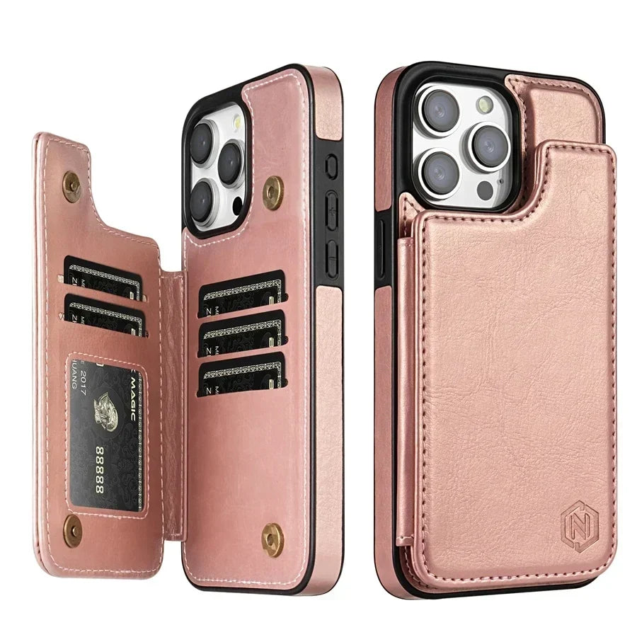 iPhone 16 Pro Max Wallet Case – Book Cover with Card Slots 13
